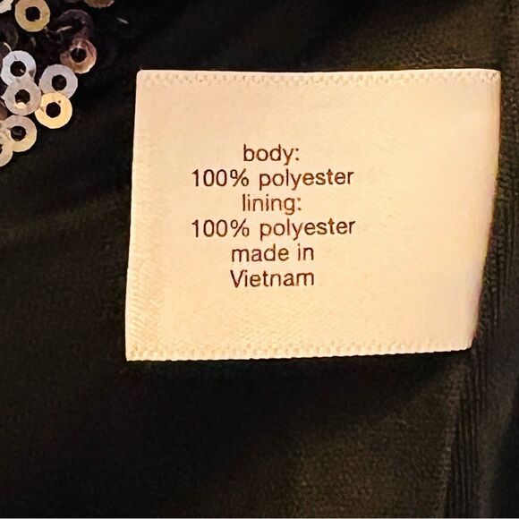 LANE BRYANT  Cold Shoulder Lined Gunmetal Sequin V-Neck size 26 - Picture 7 of 7